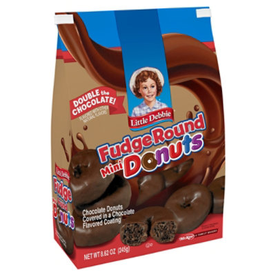 Little Debbie Family Pack Double Chocolate Mini Donuts - 8.62 Oz - Image 2