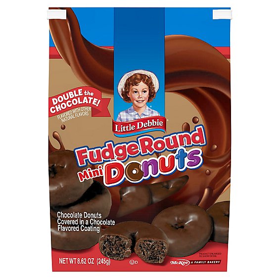 Little Debbie Family Pack Double Chocolate Mini Donuts - 8.62 Oz