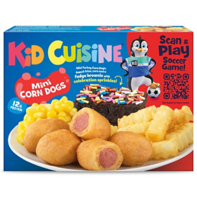 Kid Cuisine Mini Corn Dogs Frozen Meal 8.8 Oz shaws