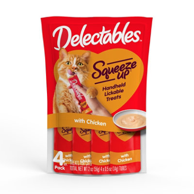 Delectables Squeeze Up Cat Treats With Chicken - 2 Oz