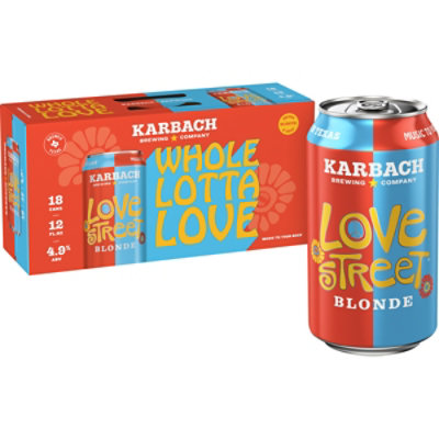 Karbach Love Street Blonde Beer Cans - 18-12 Fl. Oz. - Image 1