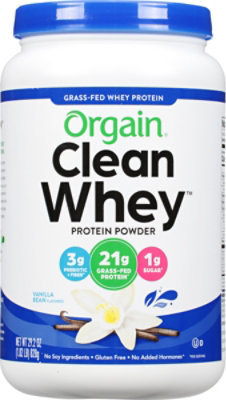 Orgain Prtn Pwdr Whey Van Bean - 1.82 Lb - Image 2