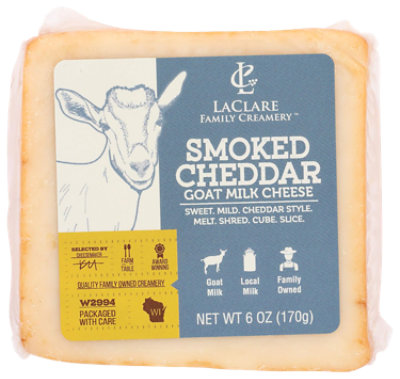 Laclare Smoked Goat Cheddar - 6 Oz