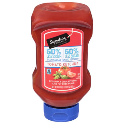 Signature SELECT Ketchup Tomato 50% Less Sodium 50% Less Sugar - 19.5 Oz