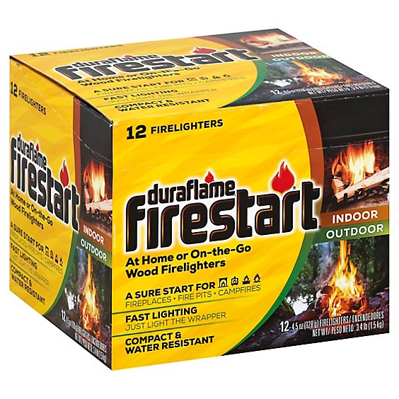Duraflame Firestart Firelighters Wood - 12-4.5 Oz