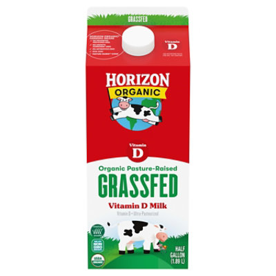 Horizon Organic Whole Grassfed Milk - 0.5 Gallon - Randalls
