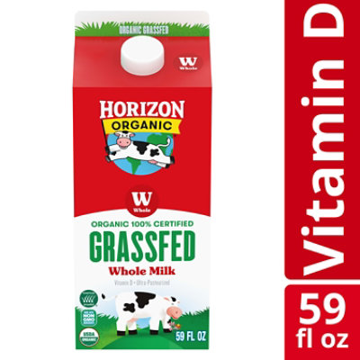 Horizon Organic Whole Grassfed Milk - 0.5 Gallon - Randalls