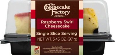 The Cheesecake Factory Raspberry Swirl Cheesecake Slice - 3.43Oz - Image 2