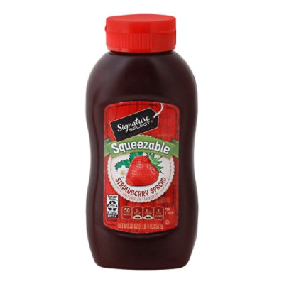 Signature Select Jelly Strawberry Squeezeable - 20 Oz
