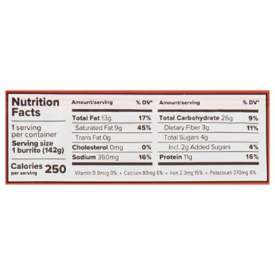 Alpha Foods Burrito Plant Based Pizza - 5 Oz - Image 3