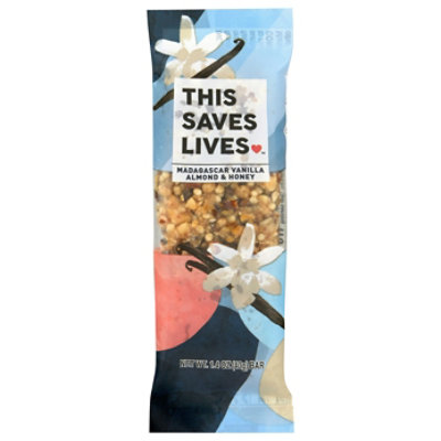 This Bar Saves Lives Protein Bar Madagascar Vanilla Almond & Honey - 1.4 Oz - Image 3