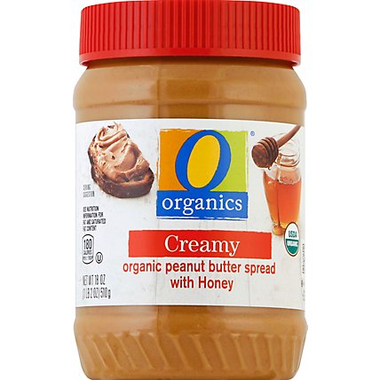 O Organics Peanut Butter Honey No Stir - 18 Oz - Image 2