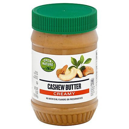 Open Nature Cashew Butter Creamy - 16 Oz - Image 1