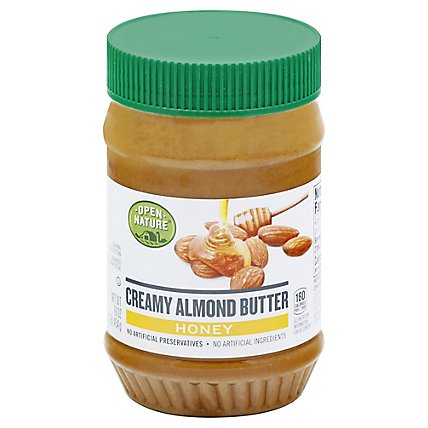 Open Nature Almond Butter Creamy Honey - 16 Oz - Image 3