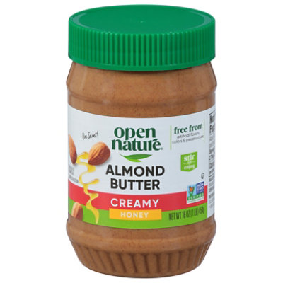 Open Nature Almond Butter Creamy Honey - 16 Oz - Image 3