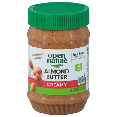 Open Nature Almond Butter Creamy - 16 Oz - Image 1