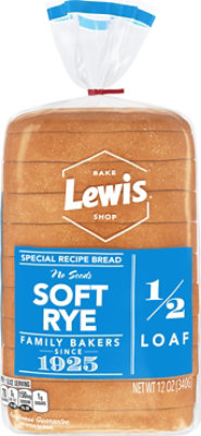 Lewis Bake Shop Half Loaf Soft Rye - 12 Oz - Image 1