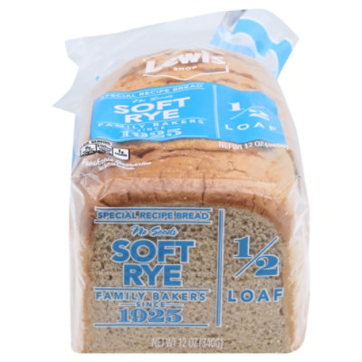 Lewis Bake Shop Half Loaf Soft Rye 12 Oz Safeway