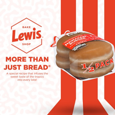 Lewis Bake Shop Hawaiian Hamburger Bun - 7.5 Oz - Image 5