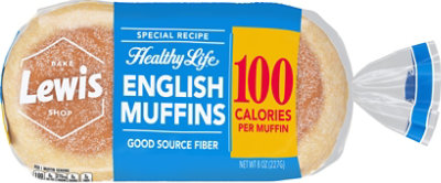 Lewis Bake Shop Hl White English Muffin - 8 Oz - Image 1