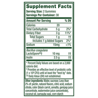 Align DualBiotic Prebiotic + Probiotic for Men And Women Natural Fruit Flavor Gummies - 60 Count - Image 8