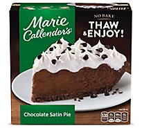 Marie Callender's Chocolate Satin Pie Frozen Dessert - 25.6 Oz