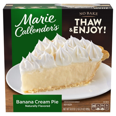 Marie Callender's Banana Cream Pie Frozen Dessert - 34.9 Oz - Image 1