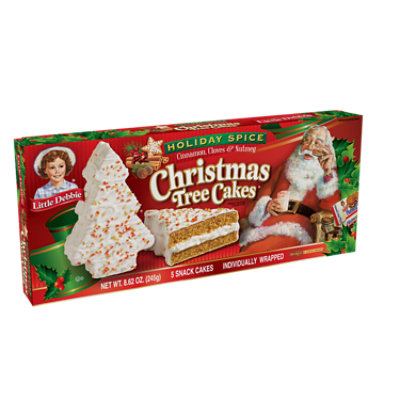Snack Cakes Little Debbie Family Pack Christmas Tree Cakes - 8.62 Oz - Image 1
