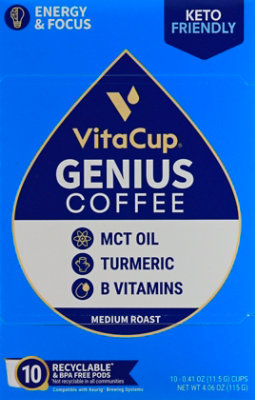 Vitacup Coffee Pods Genius Blend - 10 Piece - Image 2