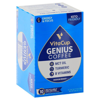 Vitacup Coffee Pods Genius Blend - 10 Piece - Image 1