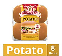 Brownberry Buns Sandwich Country Potato 8 Count - 16 Oz