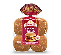 Brownberry Buns Sandwich Sesame Seeded 8 Count - 16 Oz