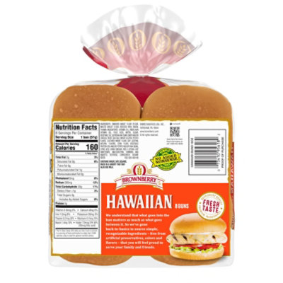 Brownberry Sweet Hawaiian Buns - 16 Oz - Image 5
