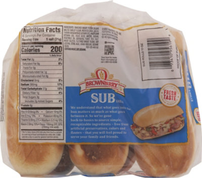 Brownberry Steak Rolls Sub 6 Count - 15 Oz - Image 6