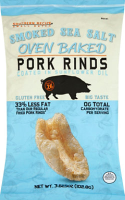 Southern Recipe Small Batch Smoked Sea Salt Oven Baked Pork Rinds - 3.625 Oz - Image 2