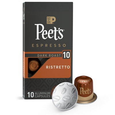 Peet's Coffee Espresso Capsules Ristretto Intensity 10 Compatible with Nespresso - 10 Count - Image 1