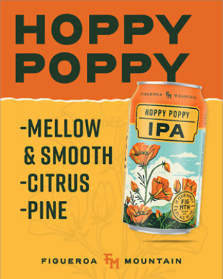 Figueroa Mountain Hoppy Poppy Ipa 6pk In Cans - 6-12 Fl. Oz. - Image 3