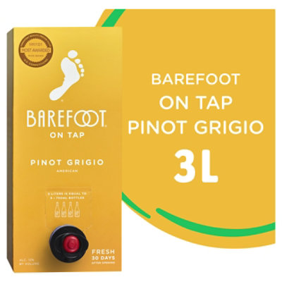 Barefoot Cellars On Tap Pinot Grigio White Wine Box - 3 Liter - Image 2