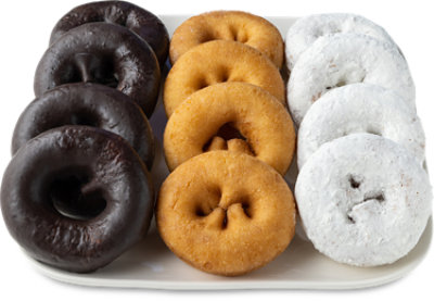 Fresh Baked Jumbo Assorted Cake Donuts - 12 Count