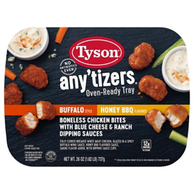 Tyson Buffalo Style Honey Bbq Flavored Boneless Chicken Bites - 26 Oz