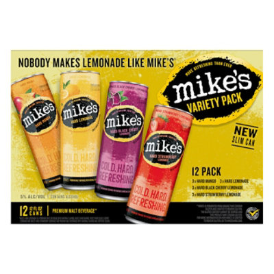 Mikes Hard Malt Beverage Premium Lemonade Variety Cans Party Pack - 12-12 Fl. Oz. - Image 5