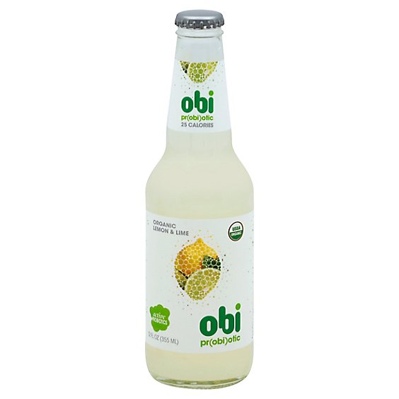 Obi Active Water Kefir Meyer Lemon & Lime - 12 Fl. Oz.