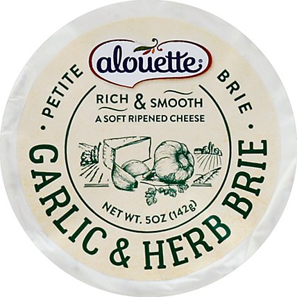Alouette Garlic & Herb Petite Brie - 5 Oz - Image 2