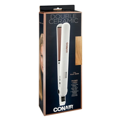 Conair Flat Iron Double Ceramic 1 Inch Each jewelosco