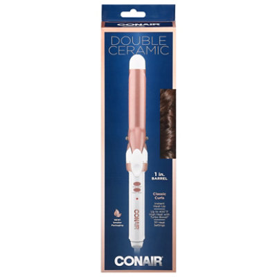 Conair Curling Iron Double Ceramic 1 Inch Barrel - Each