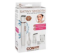 Conair Satiny Smooth Facial Trim System All In One Wet/Dry - Each