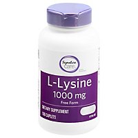 Signature Care L Lysine HCI 1000mg Dietary Supplement Tablet - 100 Count - Image 3