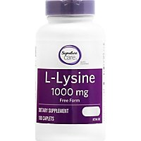 Signature Care L Lysine HCI 1000mg Dietary Supplement Tablet - 100 Count - Image 2