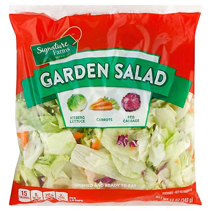Signature Farms Garden Salad - 12 Oz - Image 1
