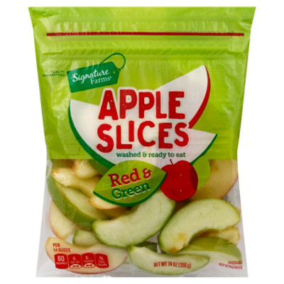 Signature Farms Apple Slices Red & Green - 14 Oz